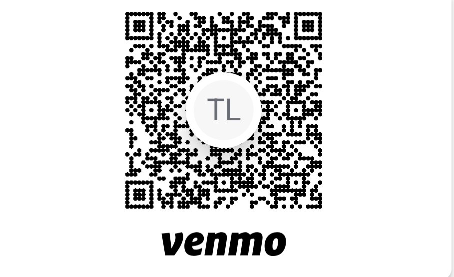 Venmo QR code for The Loving Youth donations
